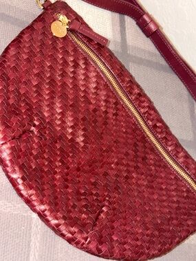 Clare V. Grande Fanny in Crème de Cassis NEW